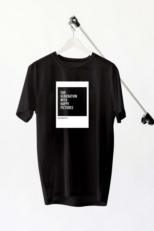 pánské tričko Instagram černá