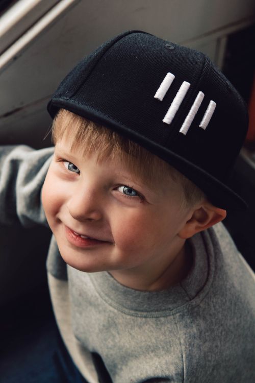 kids accessories Snapback Kids black and white