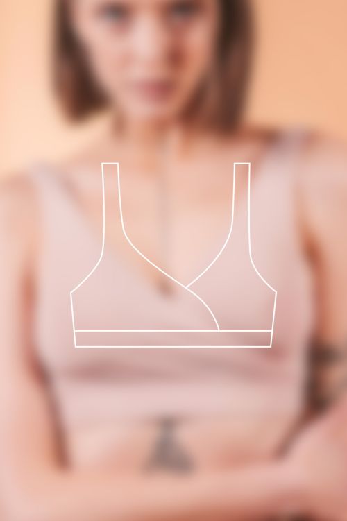 Women's top Kiara nude pink