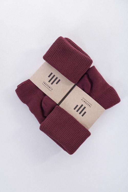 Socks Fusky Lusky wine red