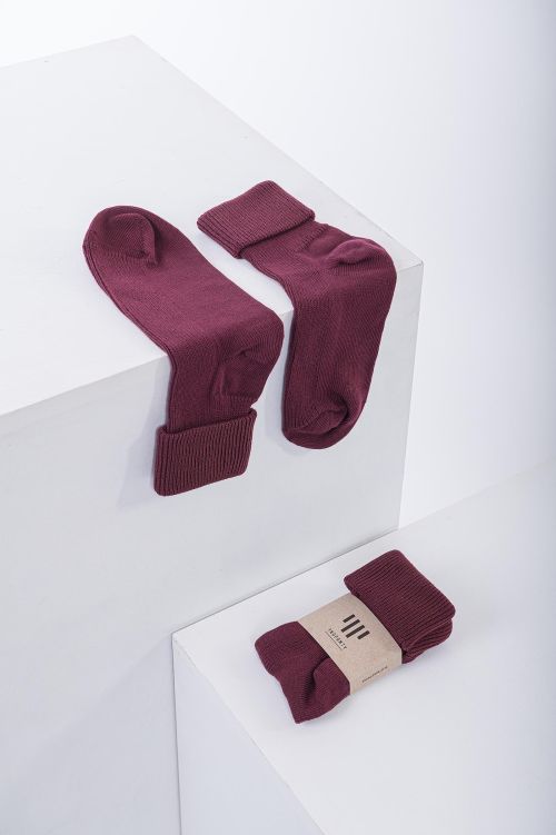 Socks Fusky Lusky wine red