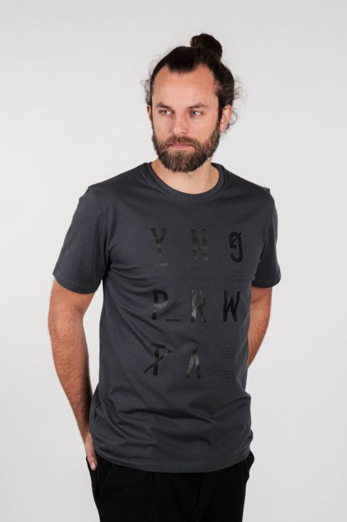 pnsk triko Typo tee tmav ed