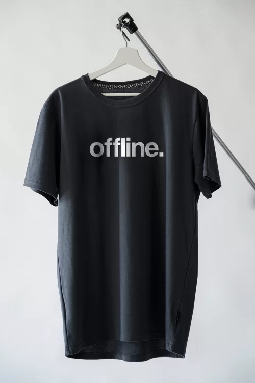 pánské tričko Offline tmavě šedá