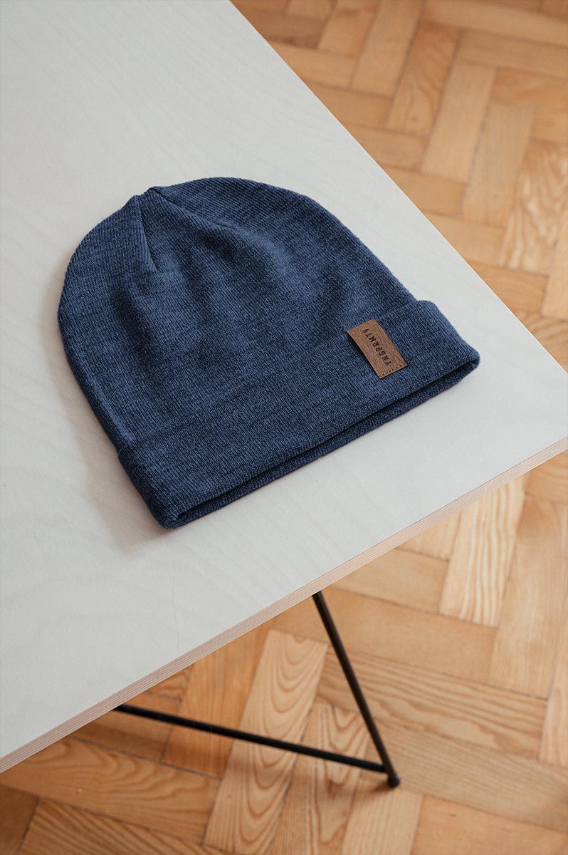 beanie merino Beane Merino night blue